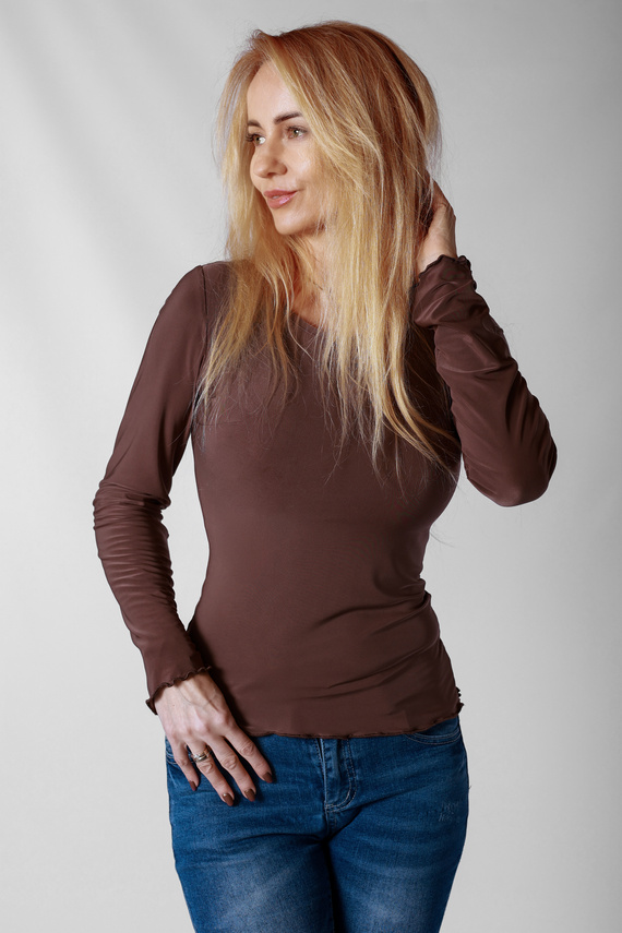 Halenka Selena Mirale z mikrovlákna – přiléhavá dámská halenka