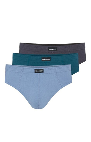 1446 K670 Pánské bavlněné slipy Henderson, 3 kusy v krabici