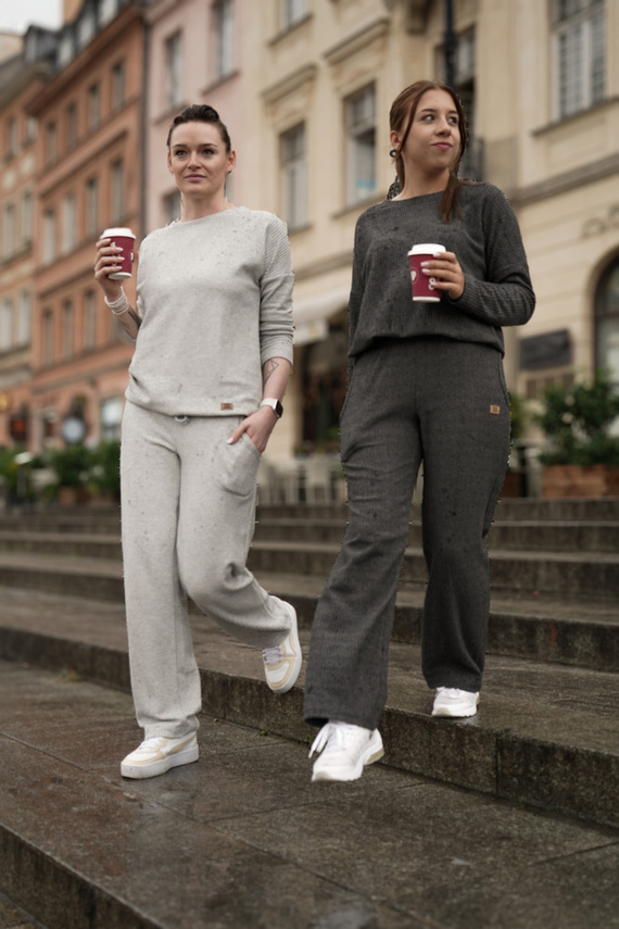 Avira Dámská souprava Italian Fashion - tmavý melír