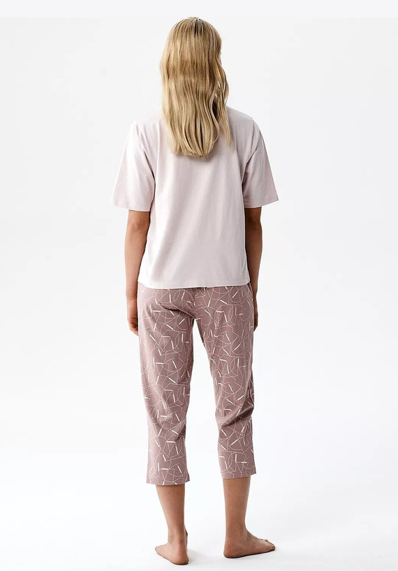 Atlantic NLP-509 dámské pyžamo 100% bavlna 3/4 kalhoty