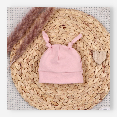 Nini Dětská Čepice Little Mouse 100% Organická Bavlna – Vysoká Kvalita Polsko