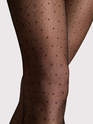 Punčochové kalhoty Fiore Maribel G6130 20 den geometrický vzor matné