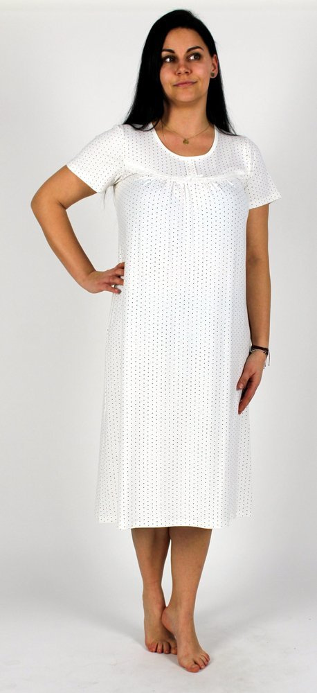 441 Juliette Forex noční košile - ecru puntíky