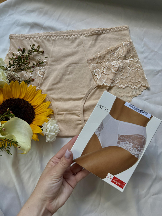 530 Iness Kalhotky s vysokým sedem De lafense - béžové