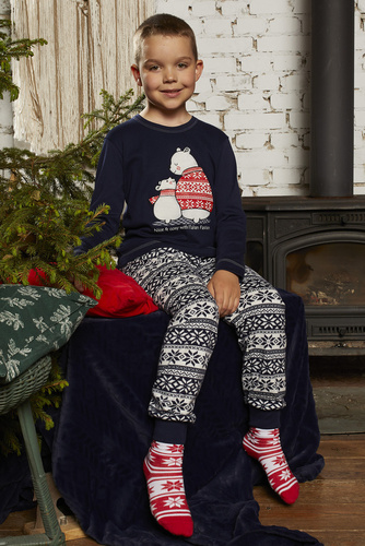 Arktyka Dětské pyžamo Italian Fashion - tmavě modré