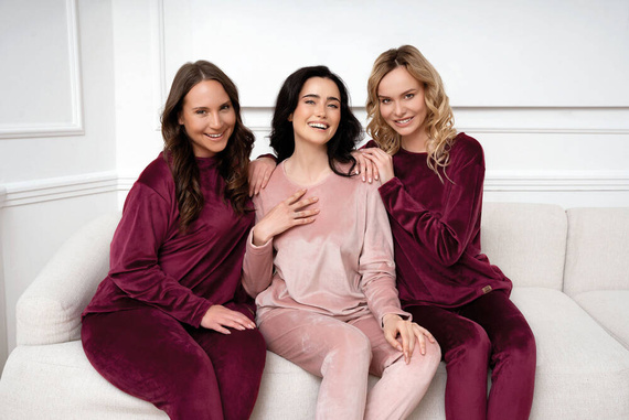 Akara Dámská souprava Italian Fashion - pudrově růžová