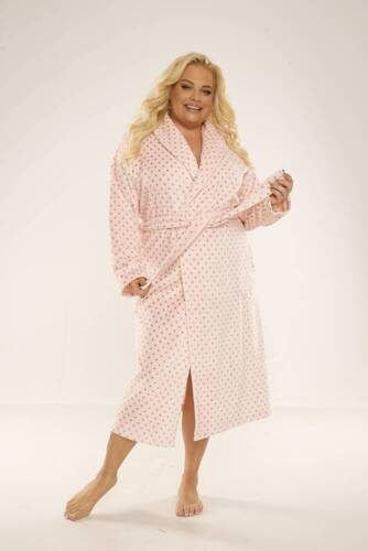 548 Dámský župan Melanie Long Forex - lososový