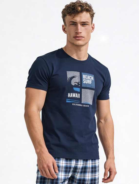 Cornette F&Y 551/56 Hawaii– dětské pyžamo pro chlapce 100% bavlna s krátkým rukávem