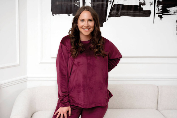 Akara Dámská souprava Italian Fashion - vínová