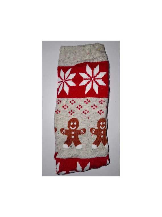 1283-040 Cake Socks Milena - slavnostní dámské ponožky s motivem sušenek, Light Melange