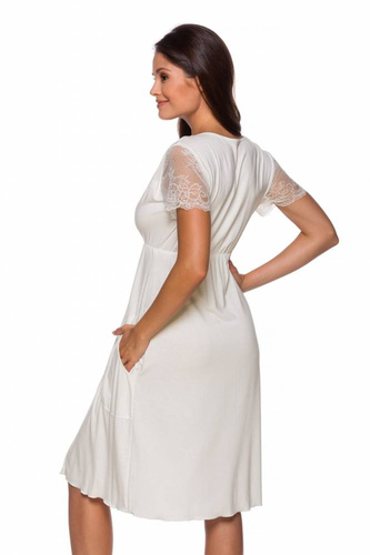 3145 Těhotenská a kojící noční košile Lupoline- ecru