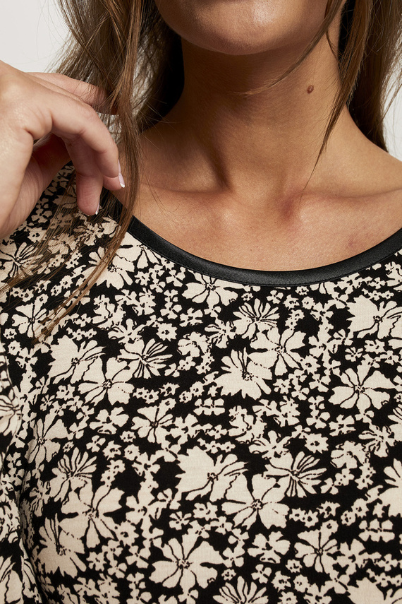 Guyana Dámská noční košile s dlouhým rukávem Italian Fashion - potisk