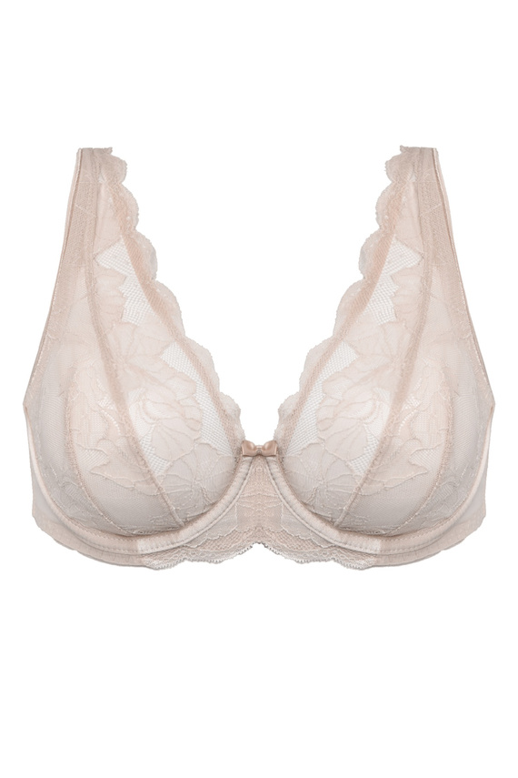 Mediolano Amelia Bralette 19253 Beige – měkká krajková braletka MS6