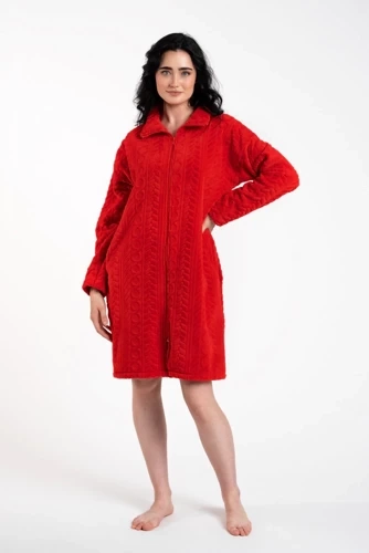 Dámský župan Rena Italian Fashion - červený