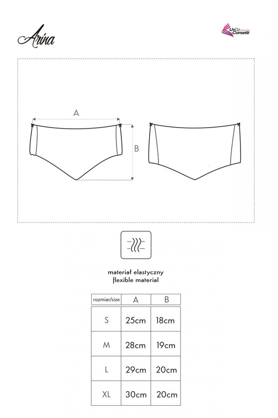 Arina White LC 6047 LivCo Corsetti Fashion bílé dámské kalhotky