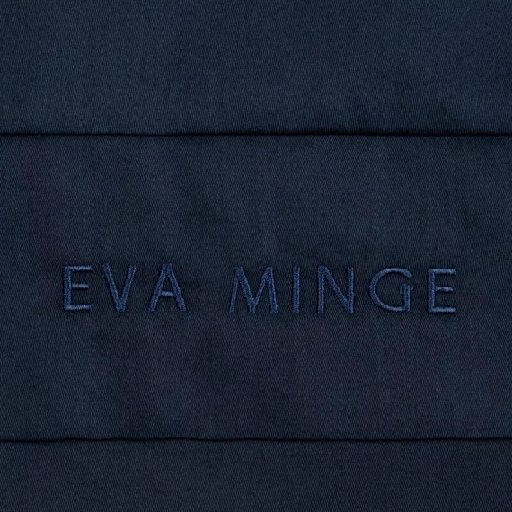 1F Elegantní saténové povlečení Eva Minge Eurofirany navy blue | makrosatin 100% bavlna