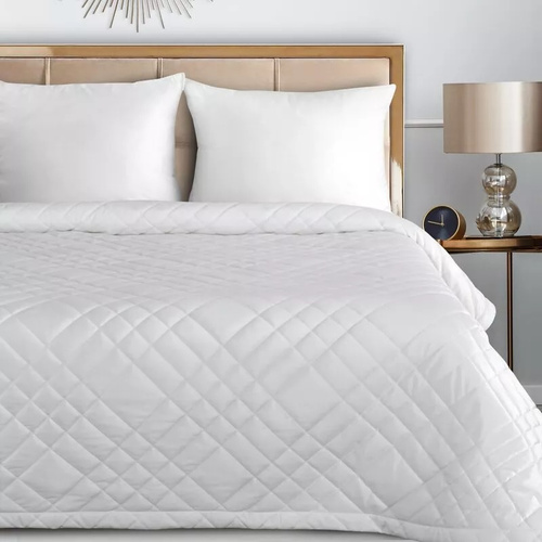 Ria 6 Velurový dekorační přehoz Eurofirany bílý