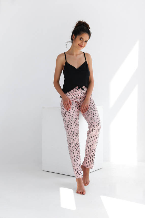 Dámské pyžamo Paula Sensis - černé