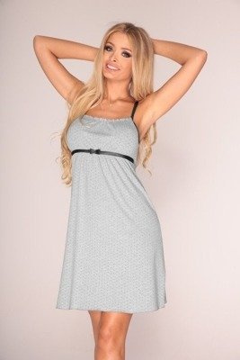 918 Dots Forex noční košilka bez ramínek - šedá II