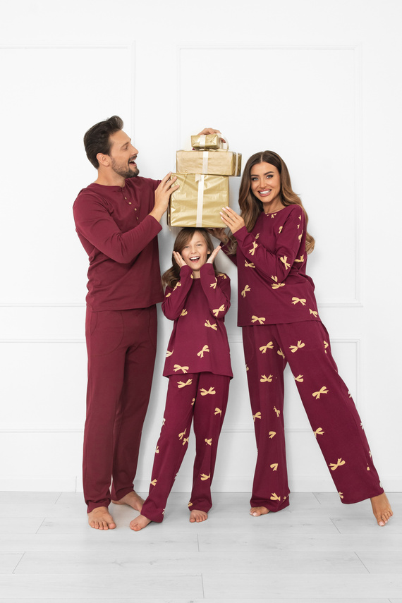 Kwadro Dámské pyžamo Italian Fashion - bavlna, dlouhý rukáv a kalhoty