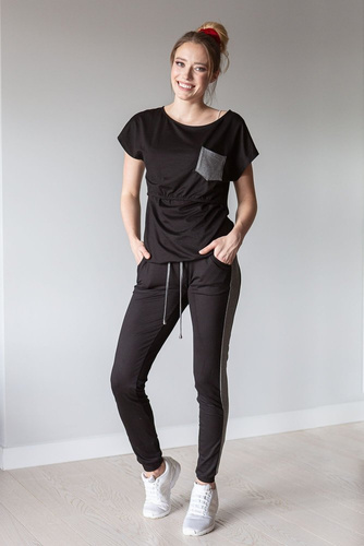 504 Komplet dresowy MIRACLE- czarny