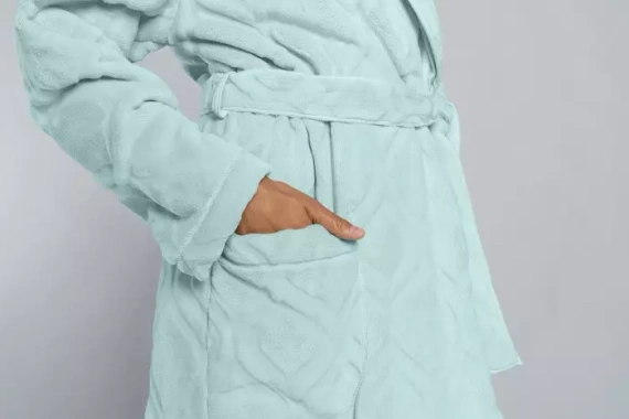 Dámský fleecový župan Morena Italian Fashion - mátový