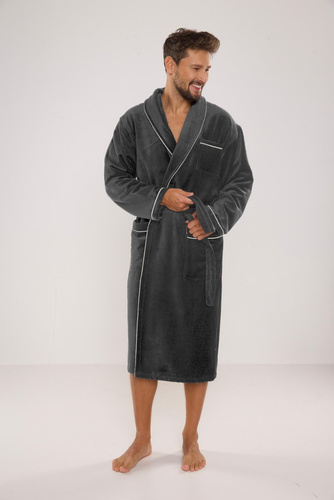 735 Manuele pánský župan De Lafense - grafitový