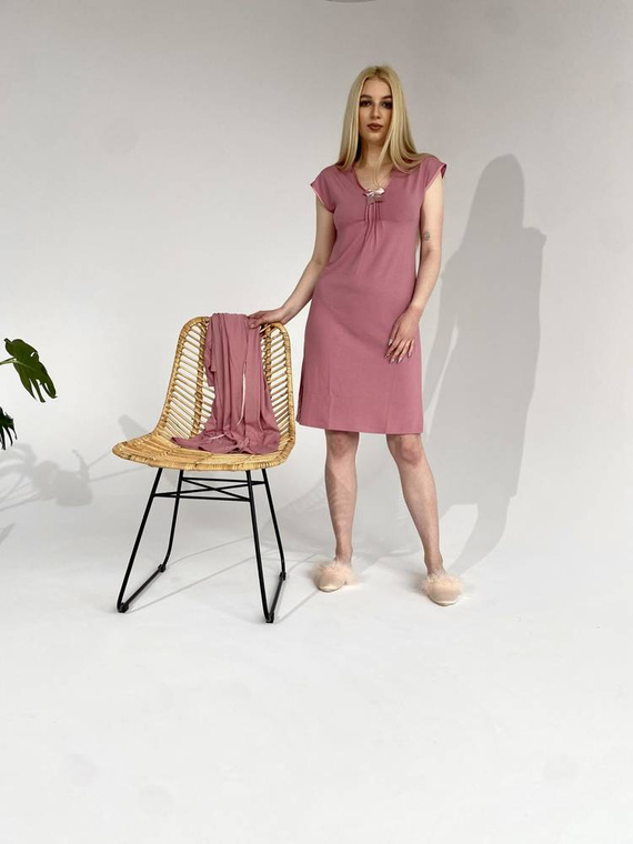 870 Visa noční košile De Lafense - růžová