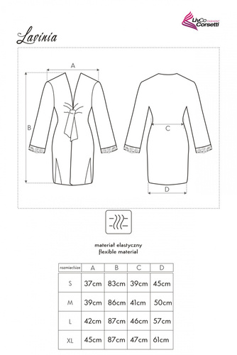 Lavinia LC 90023 Dámský župan LivCo Corsetti