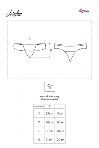 Josefina White LC 6063 Dámská tanga LivCo Corsetti Fashion