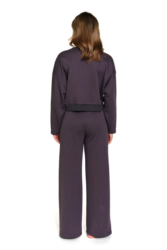 7360 Doctor Nap - Dámské bavlněné tepláky s širokými nohavicemi | Polská výroba - dýmy