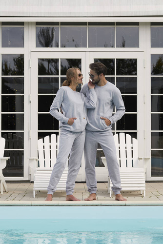 Pánská dlouhá sada Fox. rukáv, délka. kalhoty Italian Fashion - melange