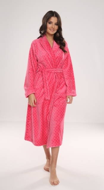 548 Melanie Dámský dlouhý župan Forex - malinový