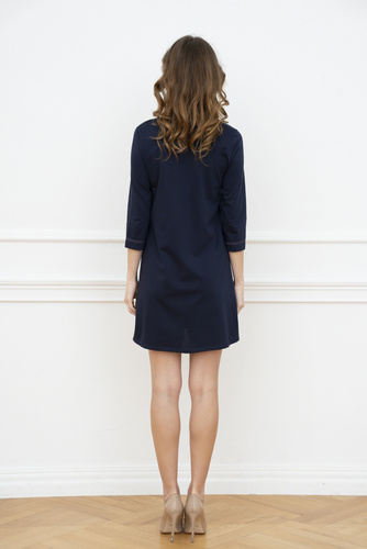 Těhotenská a kojící košile Balm. 3/4 rukáv Italia Fashion - tmavě modrá