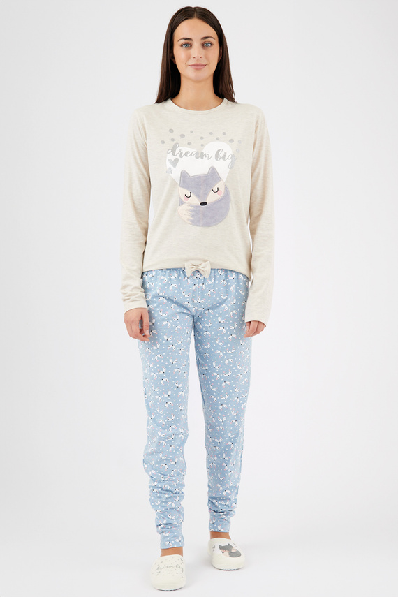 Zerda Sorbetto - dámské bavlněné pyžamo s 3D aplikací