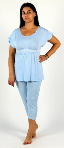 448 Julie Dámské 3/4 pyžamo - modré