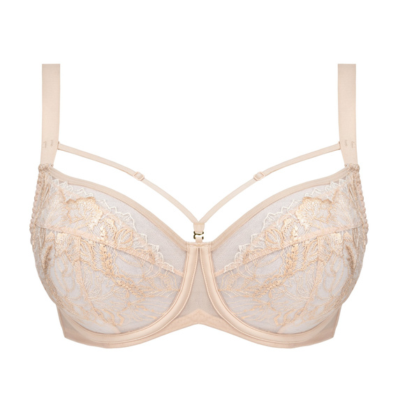 Silja Soft bra Unikat beige - měkká podprsenka s ozdobnými ramínky, elegantní a pohodlná