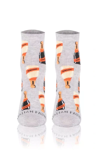 S153Z Prosecco Ponožky Italian Fashion - světlý melír