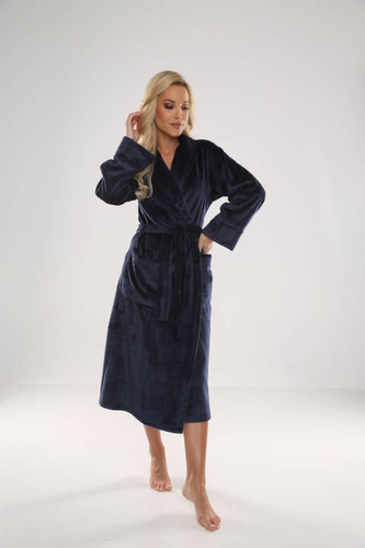 628 Abigail Dlouhý dámský župan Forex - tmavě modrý