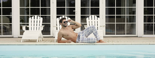 Gilbert Pyžamové kalhoty Italian Fashion - potisk