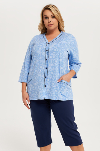 Jomala Dámské pyžamo 3/4 rukáv, 3/4 kalhoty Italská móda