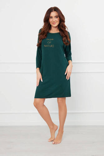 Noční košile Natura 3/4 Italian Fashion - zelená