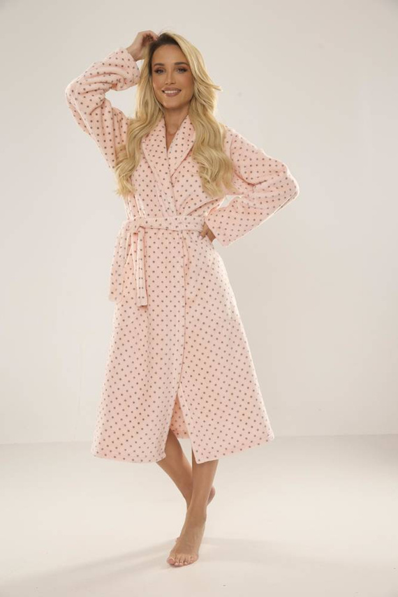 548 Dámský župan Melanie Long Forex - lososový