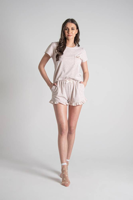 678 Mariposa II Forex dámské pyžamo - béžový melír