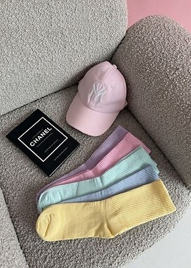 Dámské bavlněné ponožky Milena 1313-002– pohodlné žebrované pink