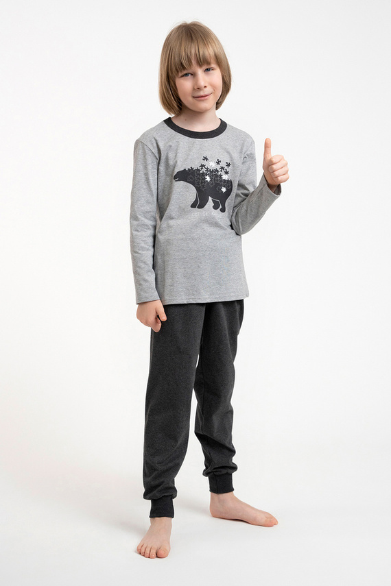 Chlapecké pyžamo Morten Italian Fashion melange/c.melange