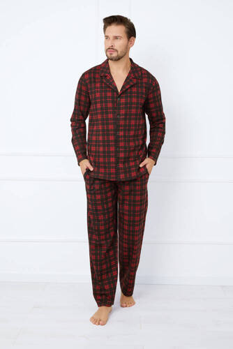 Nicolas Pánské pyžamo s dlouhým rukávem, dlouhé kalhoty Italská móda - potisk