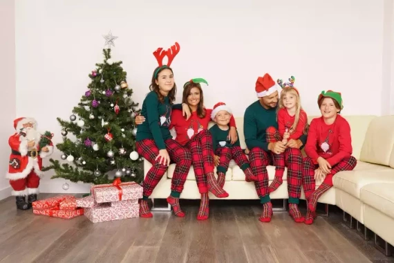 Narvik Pánské pyžamo s dlouhým rukávem, dlouhé kalhoty Italian Fashion- zelená/potisk