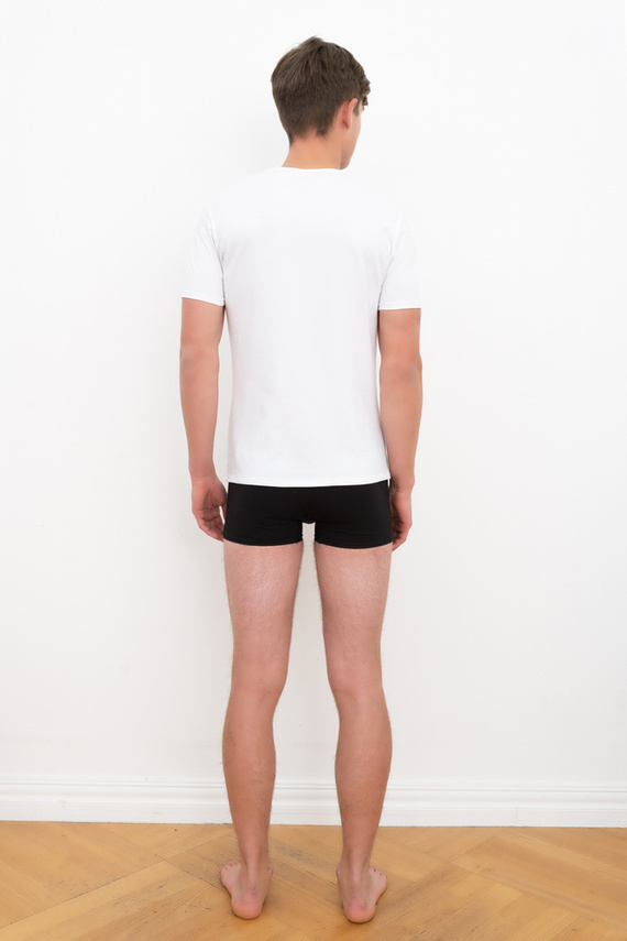 Ikar Pánské tričko s krátkým rukávem Italian Fashion - bílé