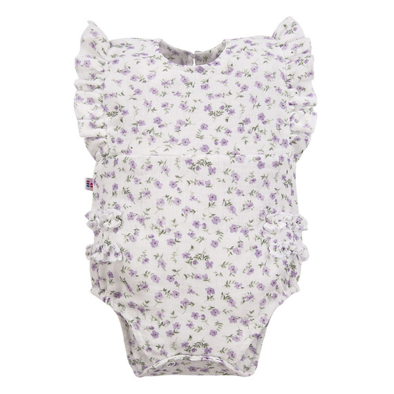 Meadow Body baby muslin bez ramínek ecru květinový Eevi | Lehké a vzdušné na léto